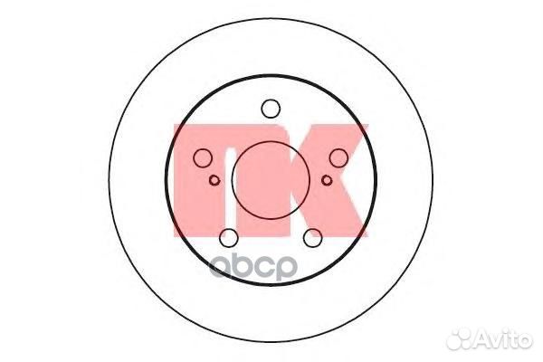 Диск тормозной задний 2045124 Nk
