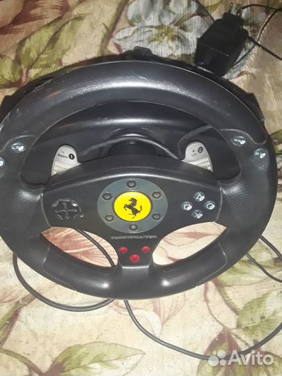 Игровой руль с педалями для пк