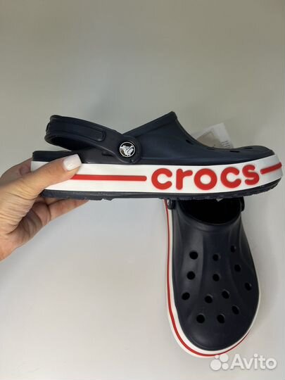 Новые Crocs сабо мужские синие 41 m9/w11