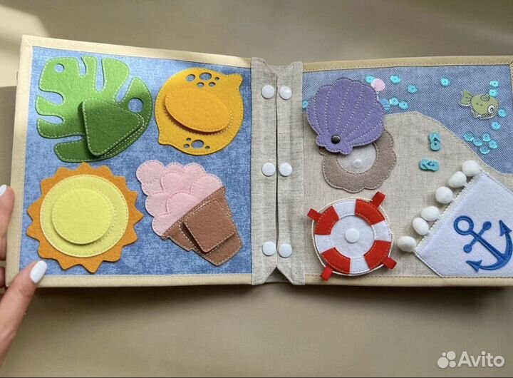 Развивающая книга из фетра 