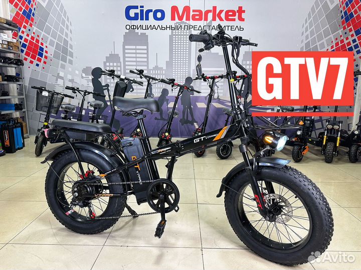 Электровелосипед электрофетбайк gt v7 pro