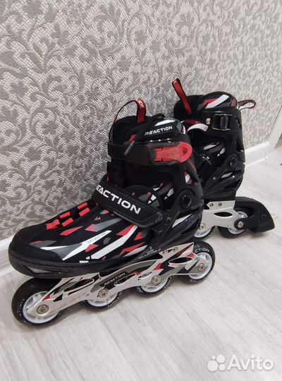 Ролики детские Reaction 31-36 + защита + шлем