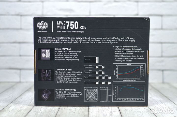 Блок питания Cooler Master MWE White 750W V2