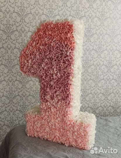 Цифра 1 на годик девочке