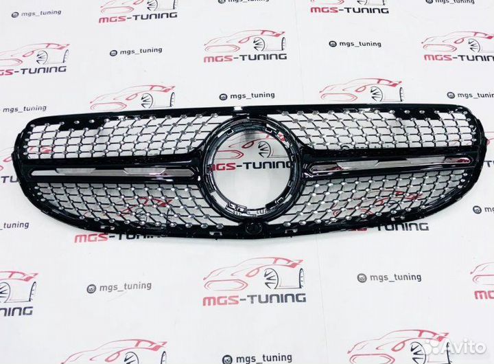 Решетка GLC X253 Не AMG пакет Diamond Black 2019+