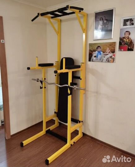 Турник брусья пресс 4в1 + стойка и скамья для жима