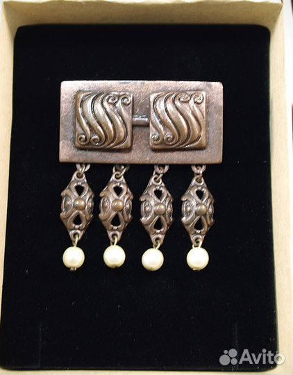 Винтажная брошь Прибалтика 80х