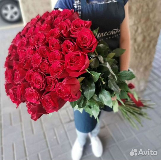 Высокие розы Доставка цветов