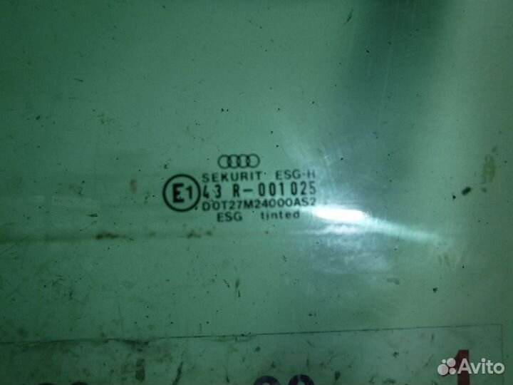 Стекло двери передней левой Audi 80 B3