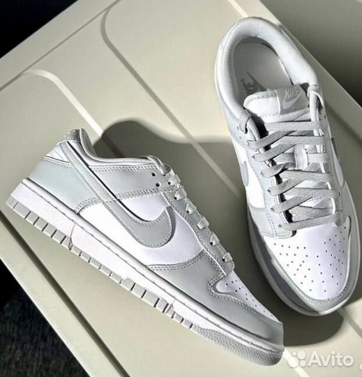 Кроссовки Nike dunk low grey fog 36-45