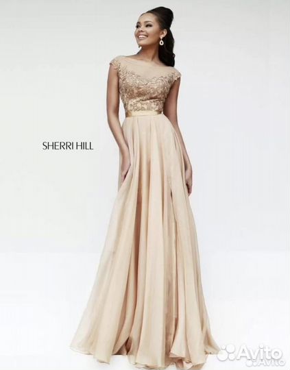 Вечернее платье в пол на выпускной Sherri Hill