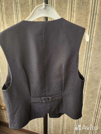 Школьный костюм для мальчика синий 128