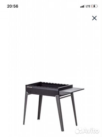 Мангал складной с боковой полкой