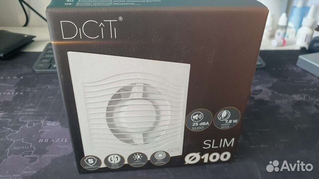 Вентилятор вытяжной Diciti slim 4c