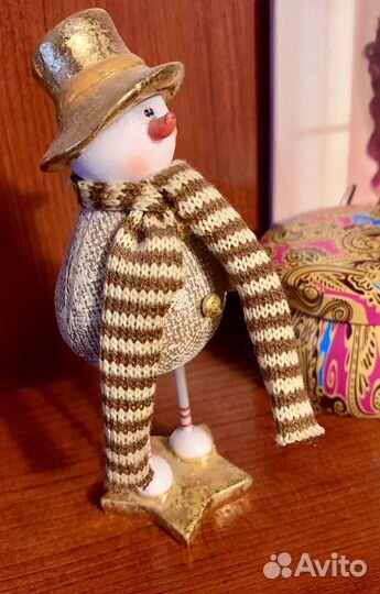 Фигурка новогодняя Снеговик