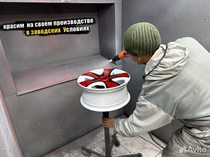 Покраска дисков суппортов изделий пескоструй