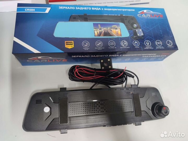Регистратор зеркало+камера парковки carlive CR504