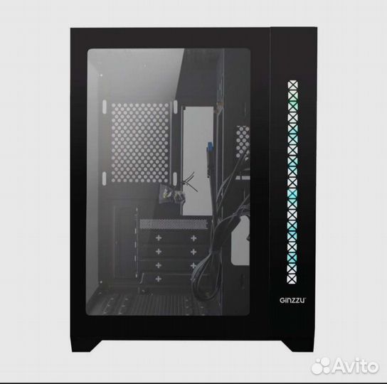 Корпус для пк аквариум Ginzzu / Новый