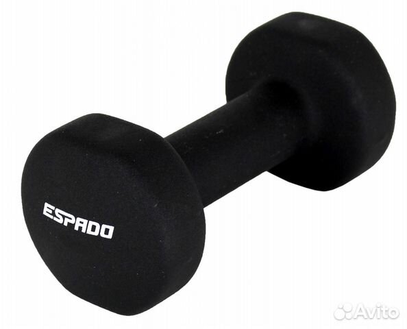 Гантель неопреновая Espado ES1115 черная 1,5кг