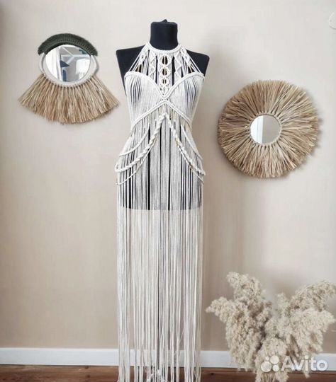 Платье макраме