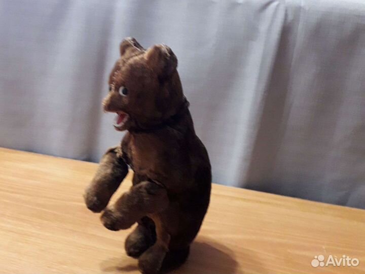 Медведь заводной плюшевый 60х годов СССР
