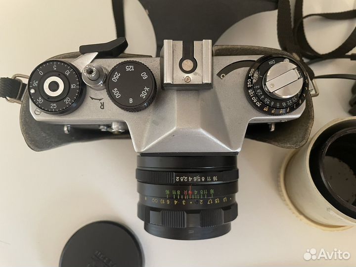 Фотоаппарат Зенит ет, фотообъектив Гелиос 44М 2/58