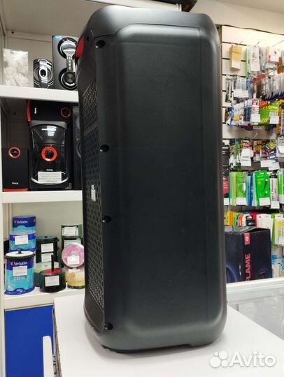 Колонка Портативная+2 бесп.микрофона perfeo новая