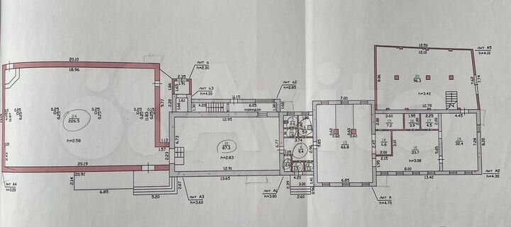 Отдельностоящее здание с землей, 680.8 м²