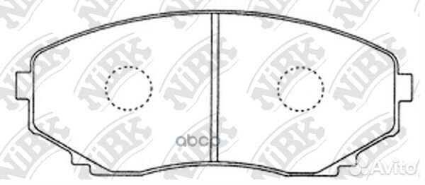 Колодки тормозные дисковые PN5376 NiBK