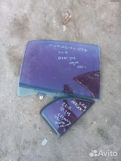 Стекло задней двери правое Toyota carina-E