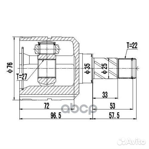 ШРУС внутренний Z87856R Zikmar