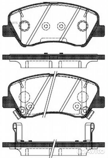 Road house 2148802 Колодки торм.диск. Kia Rio III (UB)