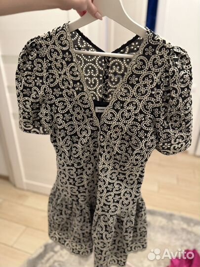 Платье Sandro maje Xs летнее кружево