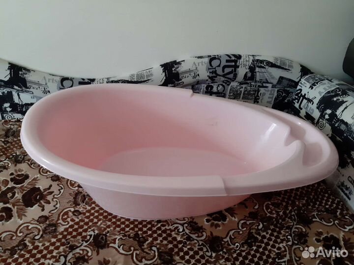 Ванночка для купания с горкой+стульчик