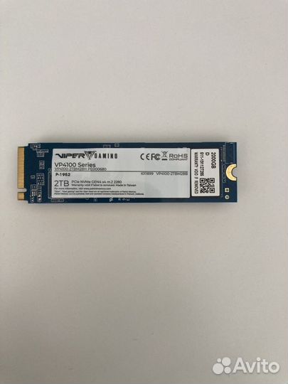 SSD Patriot Viper VP4100-2tbm28h 2Tb, M2 2280