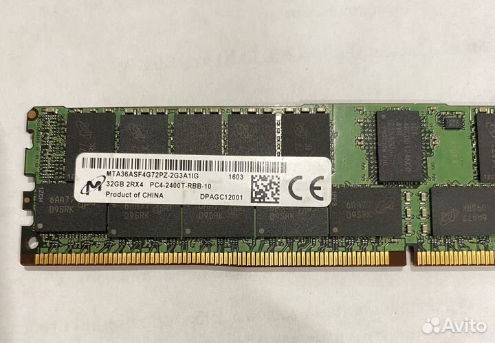 DDR4 32Gb 2400Мhz ECC Reg серверная память