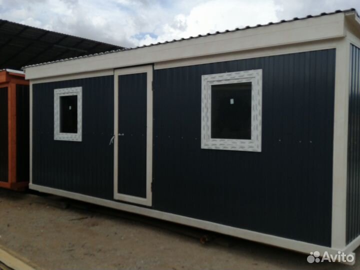 Бытовка утепленная дачная 6х2,3м распашная