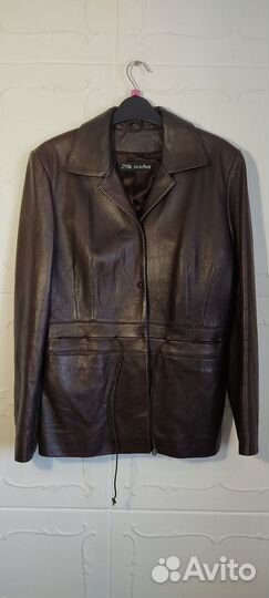 Кожаная куртка пиджак. Люкс. 44-46 р