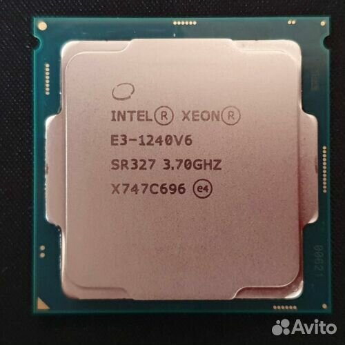 Процессор Intel Xeon E3-1240V6 (3.70Ghz/8Mb) (SR327) LGA1151