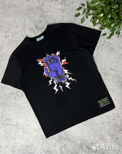 Prada Frankenstein Hand & Flashes t-shirt