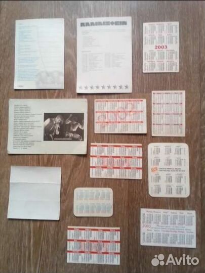 Календарики Рамштайн