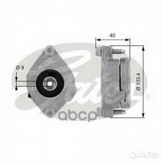 Ролик грм натяжной VAG/Gates/ T38147 Gates