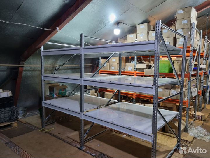 Стеллаж металлический глубиной 1200 мм