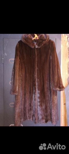 Шуба норковая с капюшоном 52-56