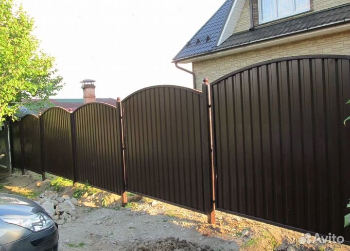 Забор из профнастила,ворота, калитки качественно