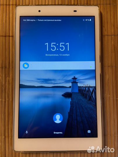 Планшет lenovo tab tb-8504x белый