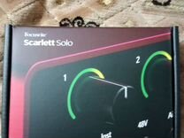 Focusrite scarlet solo 4 GEN новая