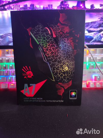 Игровая компьютерная мышь. A4tech bloody A7