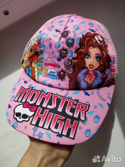 Кепка Monster High Розовая Для Девочки С Сеткой