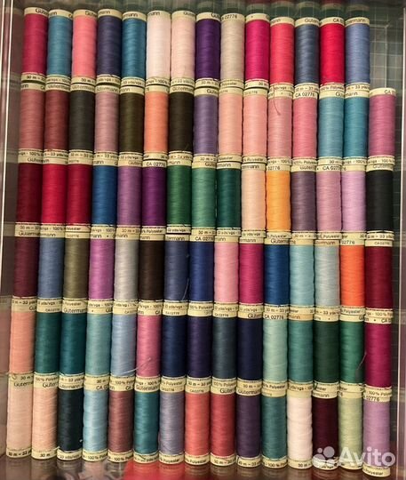 Нитки Gutermann отделочные 30 м пэ 89 цветов